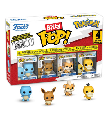 4 PACK CARAPUCE / POKEMON / FUNKO BITTY POP
