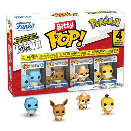 4 PACK CARAPUCE / POKEMON / FUNKO BITTY POP