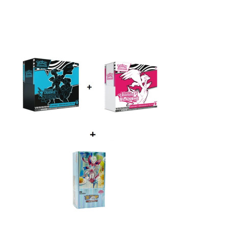 BUNDLE 2 ETB EV10.5 VF + DISPLAY GEM PACK VOL 2 CHINOIS / CARTE POKEMON