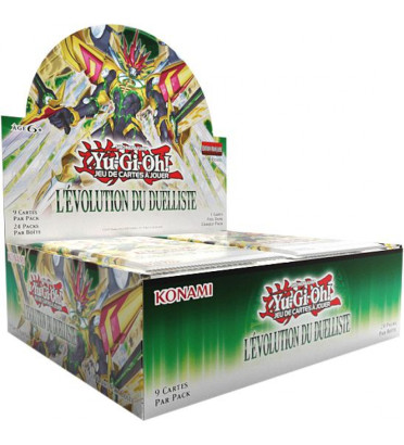 DISPLAY DE 24 BOOSTERS L'EVOLUTION DU DUELLISTE / CARTE YU-GI-OH VF DISPLAY DE 24 BOOSTERS L'EVOLUTION DU DUELLISTE / CARTE YU-GI-OH VF
