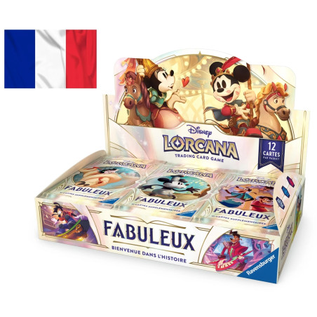 DISPLAY DE 24 BOOSTERS LORCANA FABULEUX CHAPITRE 9 / CARTE VF