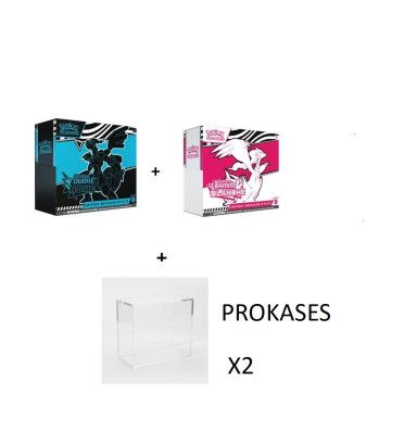 BUNDLE 2 ETB EV10.5 + 2 PROTECTION ACRYLIQUE PROKASES / CARTE POKEMON VF