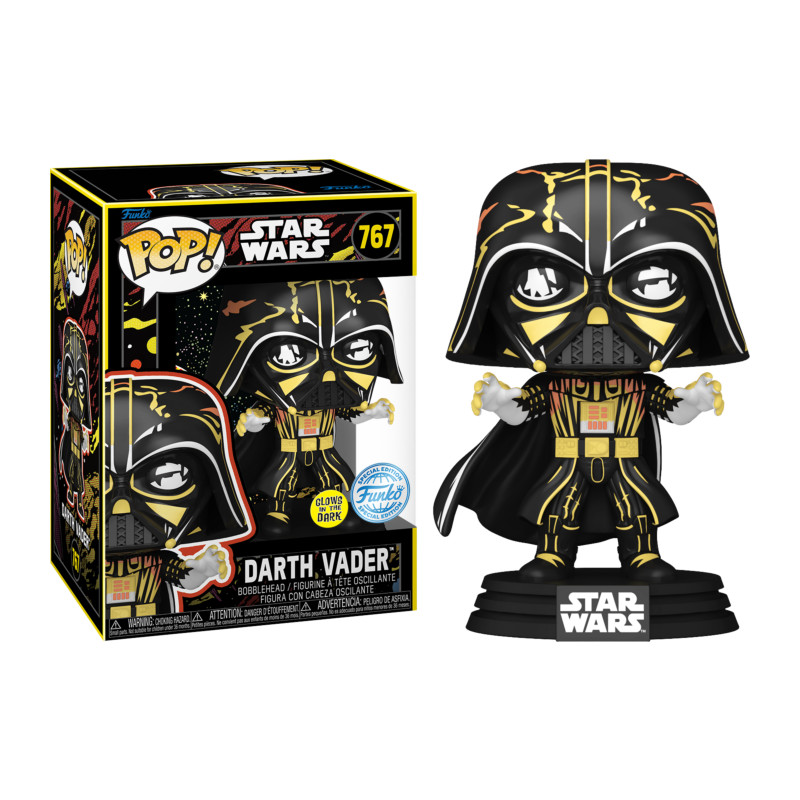 DARK VADOR RETRO / STAR WARS / FIGURINE FUNKO POP / EXCLUSIVE SPECIAL EDITION / GITD
