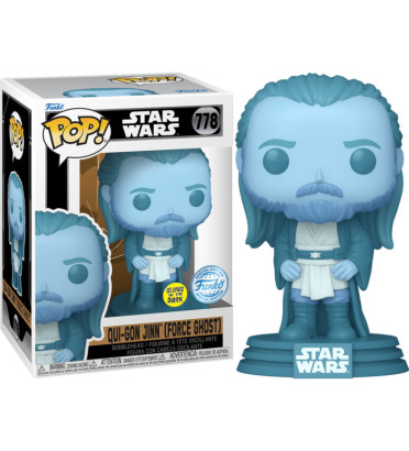 QUI-GON JINN FORCE GHOST / STAR WARS / FIGURINE FUNKO POP / EXCLUSIVE SPECIAL EDITION
