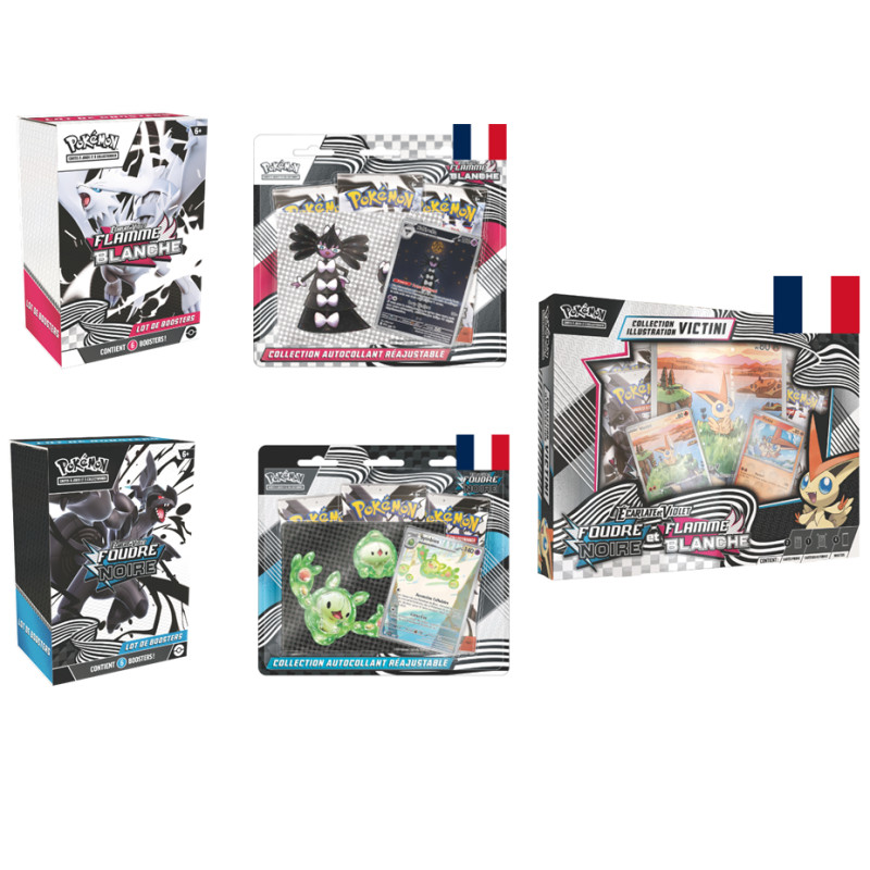 BUNDLE 2 BUNDLE 6 BOOSTERS EV10.5 + 2 TRI PACK EV10.5 + COFFRET VICTINI EV10.5 / CARTE POKEMON VF