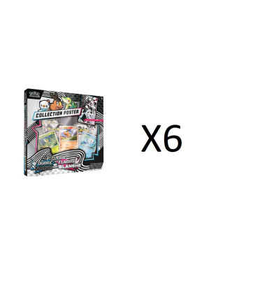 CASE DE 6 COFFRETS POSTER EV10.5 / CARTE POKEMON VF
