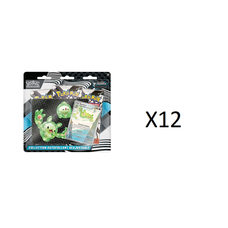 CASE DE 12 TRI PACK FOUDRE NOIRE EV10.5 / CARTE POKEMON VF