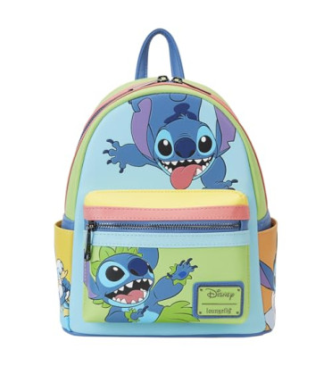MINI SAC A DOS JAASE STITCH COLORBLOCK / LILO ET STITCH / LOUNGEFLY
