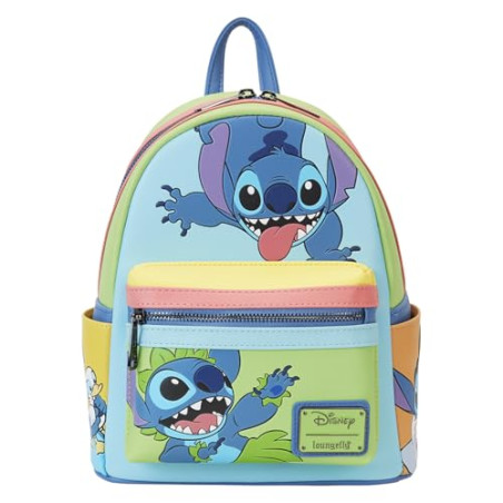 MINI SAC A DOS JAASE STITCH COLORBLOCK / LILO ET STITCH / LOUNGEFLY