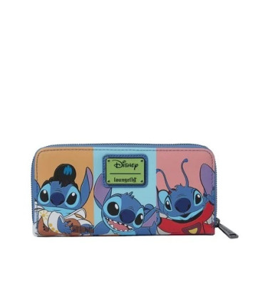 PORTEFEUILLE JAASE STITCH COLORBLOCK / LILO ET STITCH / LOUNGEFLY