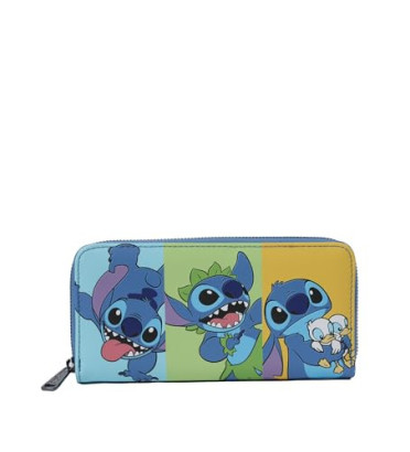 PORTEFEUILLE JAASE STITCH COLORBLOCK / LILO ET STITCH / LOUNGEFLY
