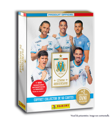 COFFRET COLLECTOR DE 50 CARTES OM / PANINI