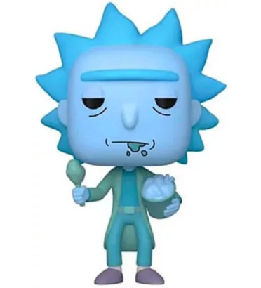 HOLOGRAM RICK CLONE WITH CHICKEN / RICK ET MORTY / FIGURINE FUNKO POP / EXCLUSIVE FUNKO SHOP / GITD