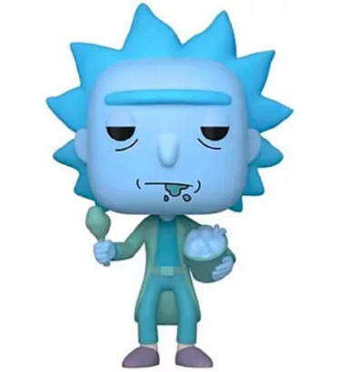 HOLOGRAM RICK CLONE WITH CHICKEN / RICK ET MORTY / FIGURINE FUNKO POP / EXCLUSIVE FUNKO SHOP / GITD
