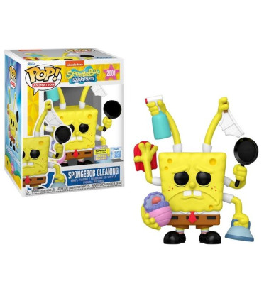 SPONGEBOB CLEANING PREMIUM / BOB L'EPONGE / FIGURINE FUNKO POP / EXCLUSIVE SDCC 2025