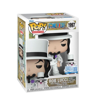 ROB LUCCI WITH HATTORI / ONE PIECE / FIGURINE FUNKO POP / EXCLUSIVE SPECIAL EDITION