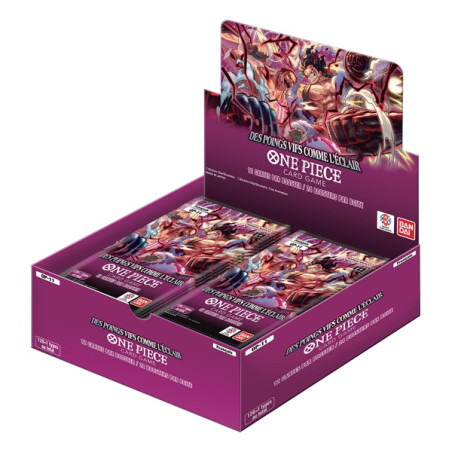 DISPLAY DE 24 BOOSTERS ONE PIECE OP-11 DES POINGS VIF COMME L'ECLAIR / CARTE VF