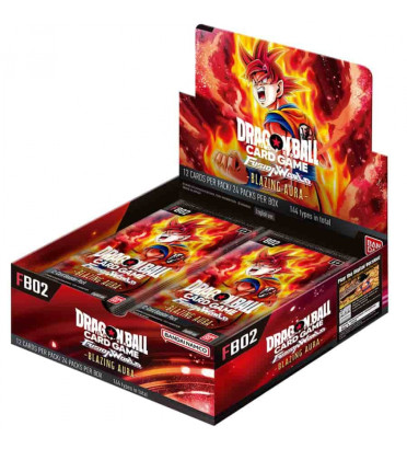 DISPLAY DE 24 BOOSTERS DRAGON BALL SUPER FUSION WORLD FB02 / CARTE ANGLAISE