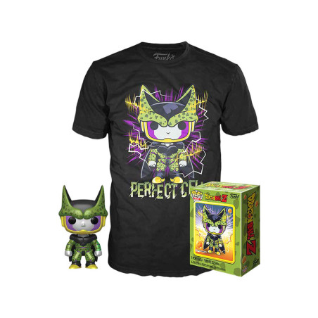 T-SHIRT S AVEC POP PERFECT CELL / DRAGON BALL Z / FIGURINE FUNKO POP