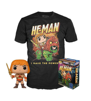 T-SHIRT M AVEC POP HE MAN / LES MAITRES DE L'UNIVERS / FIGURINE FUNKO POP T-SHIRT M AVEC POP HE MAN / LES MAITRES DE L'UNIVERS / FIGURINE FUNKO POP