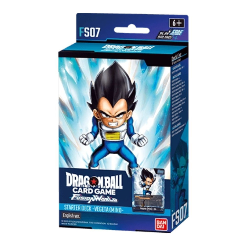 DECK DRAGON BALL SUPER FUSION WORLD VEGETA MINI FS07 / CARTE ANGLAISE