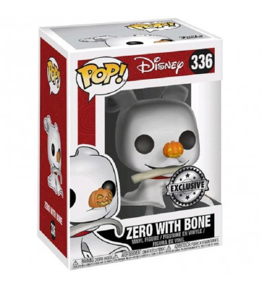 ZERO WITH BONE / L&#039;ÉTRANGE NOËL DE MR JACK / FIGURINE FUNKO POP / EXCLUSIVE