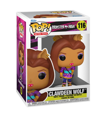 CLAWDEEN WOLF AVEC SAC A MAIN / MONSTER HIGH / FIGURINE FUNKO POP