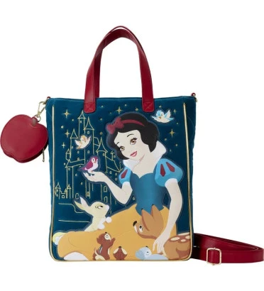 SAC BANDOULIERE HERITAGE QUILTED VELVET / BLANCHE NEIGE / LOUNGEFLY