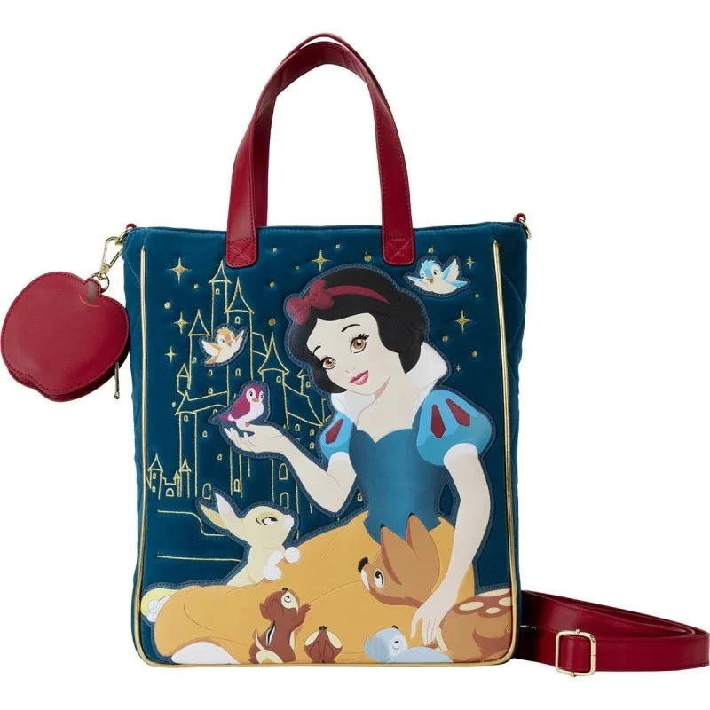 SAC BANDOULIERE HERITAGE QUILTED VELVET / BLANCHE NEIGE / LOUNGEFLY SAC BANDOULIERE HERITAGE QUILTED VELVET / BLANCHE NEIGE / LOUNGEFLY