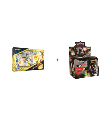 BUNDLE DISPLAY MINI TIN EV10.5 + COFFRET PIKACHU V ZENITH SUPREME