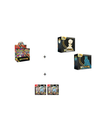 BUNDLE 2 ETB + 1 DISPLAY + 2 TRI PACK MEGA EVOLUTIONS ME-01 / CARTE POEMON VF