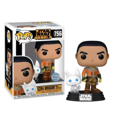 EZRA BRIDGER WITH LOTH CAT / STAR WARS REBELS / FIGURINE FUNKO POP / EXCLUSIVE SPECIAL EDITION