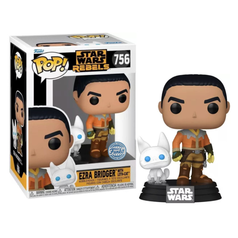 EZRA BRIDGER WITH LOTH CAT / STAR WARS REBELS / FIGURINE FUNKO POP / EXCLUSIVE SPECIAL EDITION