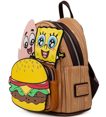 MINI SAC A DOS CRABBY PATTY / BOB L'EPONGE / LOUNGEFLY