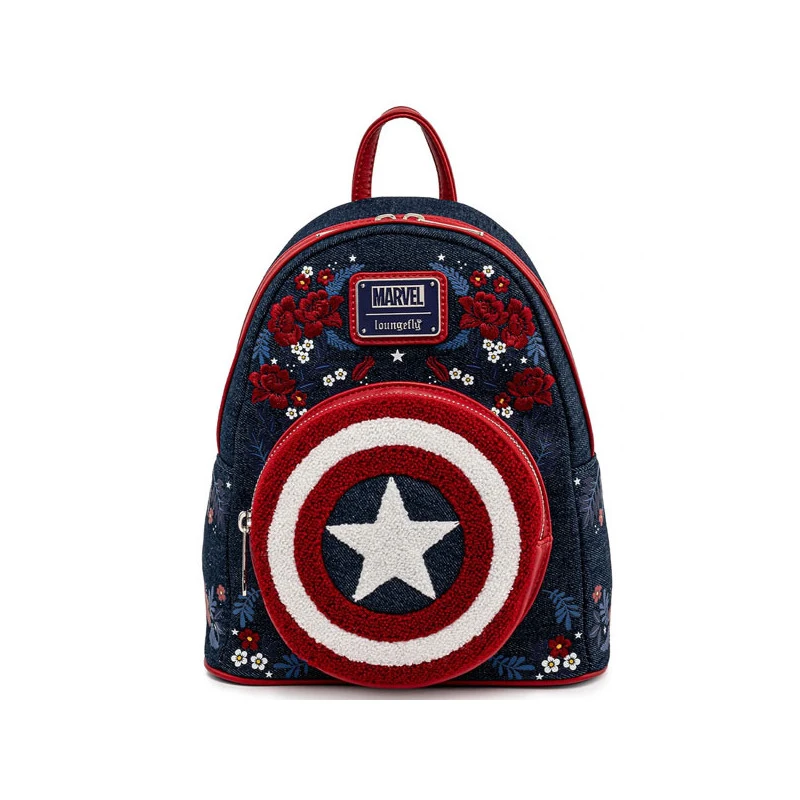 MINI SAC A DOS FLORA SHIELD / CAPTAIN AMERICA / LOUNGEFLY
