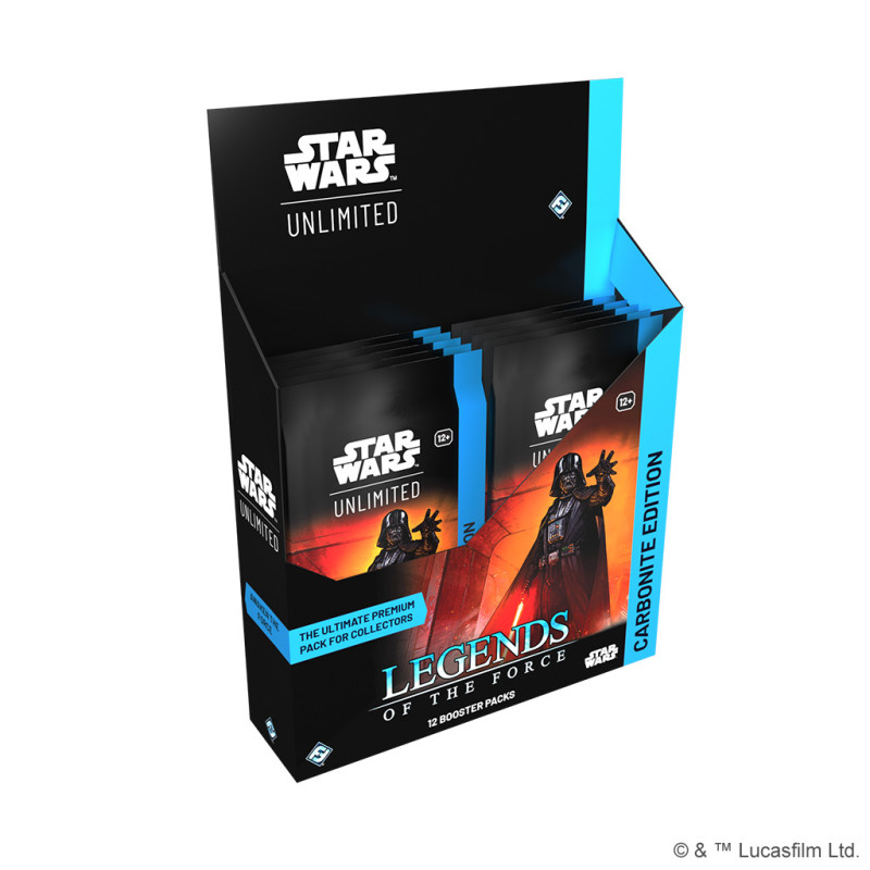 DISPLAY DE 12 BOOSTERS LEGENDS OF THE FORCE CARBONITE / CARTE ANGLAISE