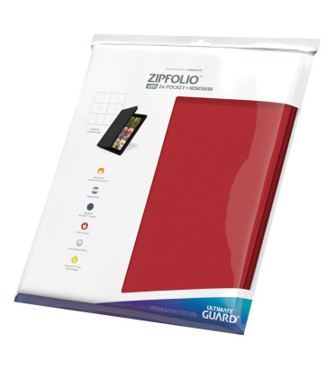 ZIPFOLIO 480 24-POCKET XENOSKIN ROUGE / ULTIMATE GUARD