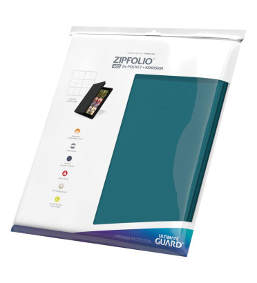 ZIPFOLIO 480 24-POCKET XENOSKIN BLEU PETROLE / ULTIMATE GUARD