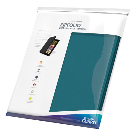 ZIPFOLIO 480 24-POCKET XENOSKIN BLEU PETROLE / ULTIMATE GUARD