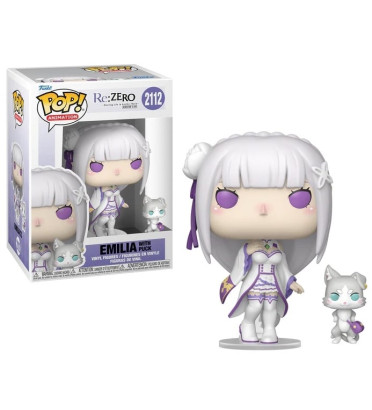 EMILIA WITH PUCK / RE ZERO / FIGURINE FUNKO POP
