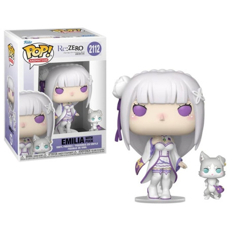 EMILIA WITH PUCK / RE ZERO / FIGURINE FUNKO POP
