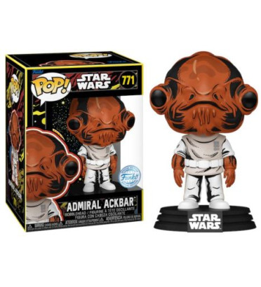 ADMIRAL ACKBAR RETRO / STAR WARS / FIGURINE FUNKO POP / EXCLUSIVE SPECIAL EDITION