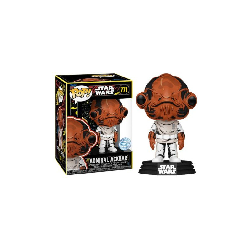 ADMIRAL ACKBAR RETRO / STAR WARS / FIGURINE FUNKO POP / EXCLUSIVE SPECIAL EDITION