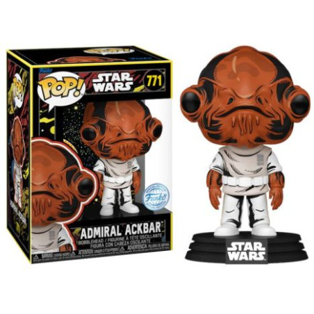 ADMIRAL ACKBAR RETRO / STAR WARS / FIGURINE FUNKO POP / EXCLUSIVE SPECIAL EDITION