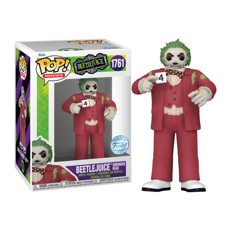 BEETLEJUICE SHRUNKEN HEAD / BEETLEJUICE / FIGURINE FUNKO POP / EXCLUSIVE SPECIAL EDITION