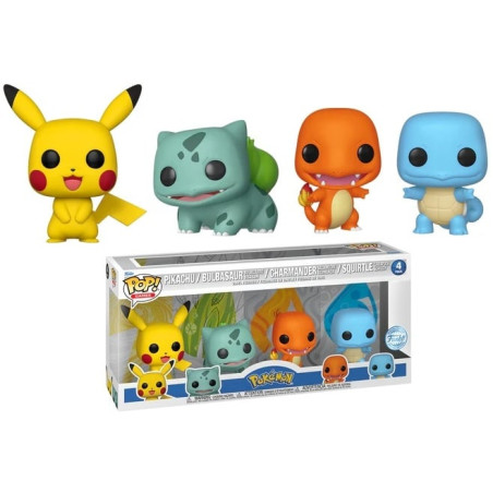 4 PACK STARTER POKEMON / POKEMON / FIGURINE FUNKO POP / EXCLUSIVE SPECIAL EDITION