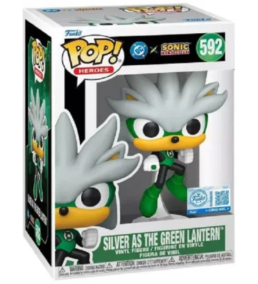 SILVER AS THE GREEN LANTERN / SONIC / FIGURINE FUNKO POP