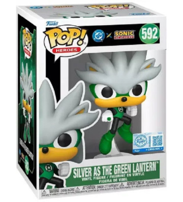 SILVER AS THE GREEN LANTERN / SONIC / FIGURINE FUNKO POP SILVER AS THE GREEN LANTERN / SONIC / FIGURINE FUNKO POP