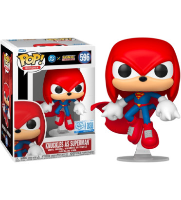 KNUCKLES AS SUPERMAN / SONIC / FIGURINE FUNKO POP