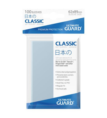 SLEEVE CLASSIC SOFT FORMAT JAPONAIS X100 / ULTIMATE GUARD